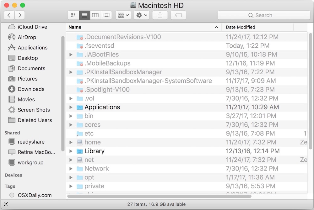 The hidden download mac mojave